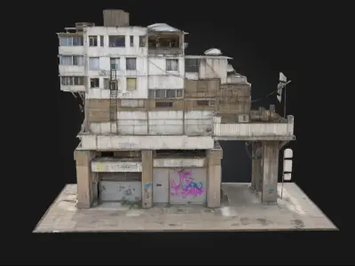 Urban Monolith  A Towering Symbol of Modern Minimalism 3D model