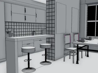 Kitchen Design 3D model