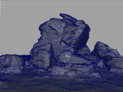 ROCK 25 Low-poly 3D model