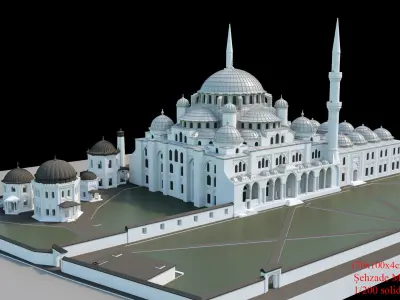 sehzade mehmet cami 3D print model