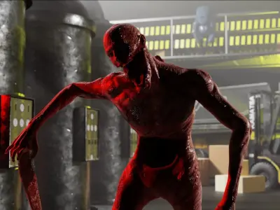 Dead Space Necromorph Walker Low-poly 3D model