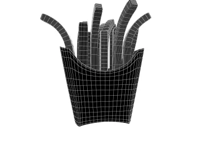 French Fries v2 002 Low-poly 3D model