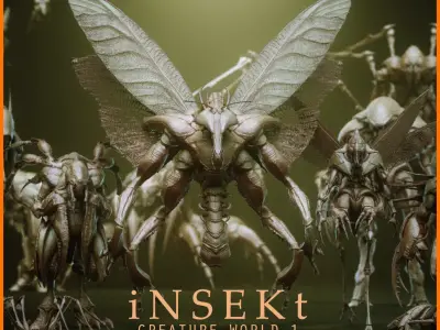 iNSEKt  150 monster parts 3D model