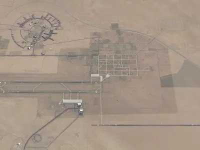 Isfahan Airport - Shahid Beheshti - IFN Low-poly 3D model