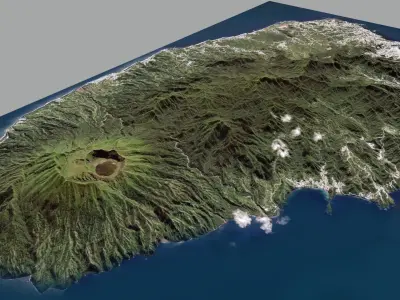 Saint Vincent and the Grenadines Caribbean Sea 3D model