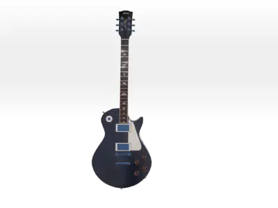 Electric Guitar - Gibson les paul model Free 3D model