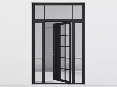 Aluminium door 219 3D model