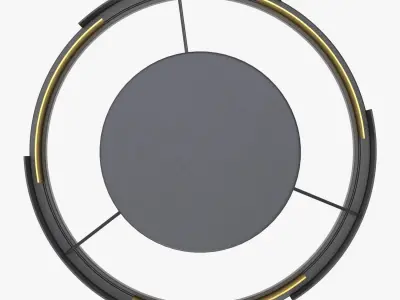 Vankirk 3 Light Drum Chandelier 3D model