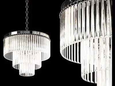 Odeon Modern Crystal Chandelier ST155303SL 3D model