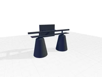 Rumbaugh Dimmable Vanity Light 3D model