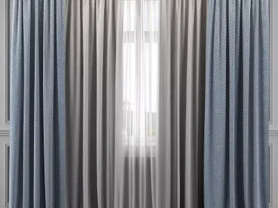 Curtain Set 301 3D model