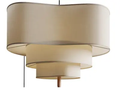 Pebbles Pendant Light Low-poly 3D model