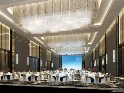 Ballroom banquet hall at hyatt regency shanghai 3D model