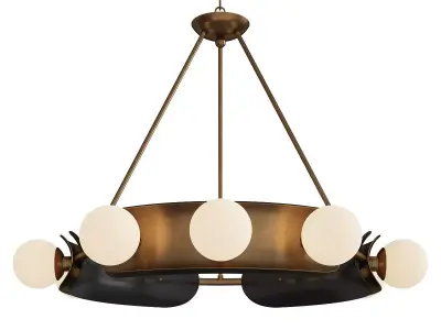 Hopper Chandelier Low-poly 3D model