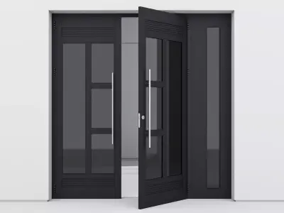 Aluminium door 200 3D model