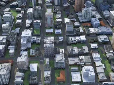 City 99 Low-poly 3D model