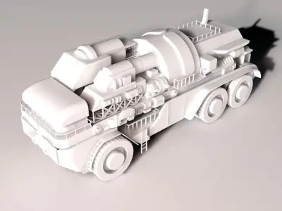 Red Alert 2 Allied Mobile Construction Vihecle 3D model