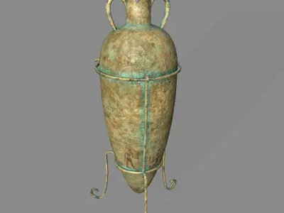 vase 2 greek Low-poly 3D model