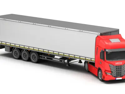 Truck 2-V5 Low-poly 3D model