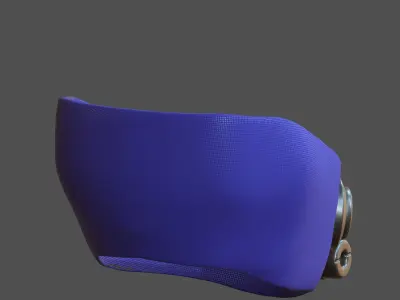 Gas mask helmet 3d model scifi Low-poly  Low-poly 3D model