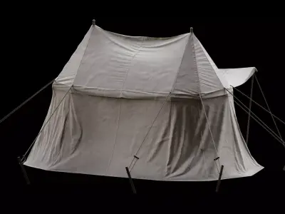 Medieval Tent 04 Low-poly 3D model