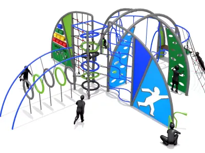 Wave Playground Low-poly 3D model