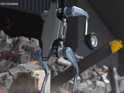  Lynx Traversal Robot Front Wheel Balance Pose 