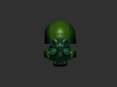  helmet scifi high poly ver 7 sculpt 3d printable  3D model