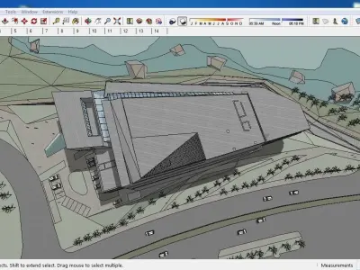 Sketchup Cultral Center E6 3D model