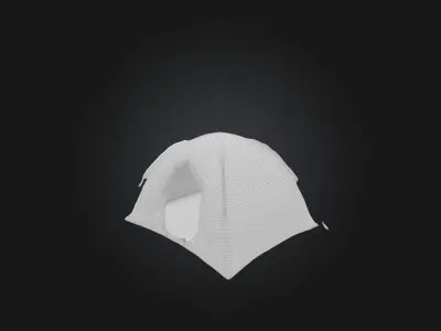 Tent model Low-poly 3D model