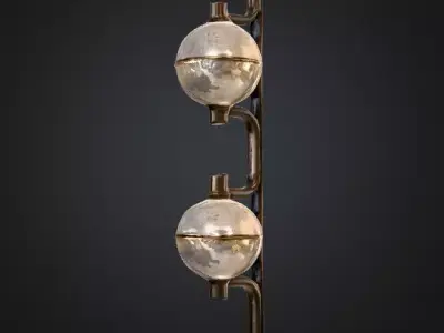 Illuminated Orbit Sconces  Low-poly 3D model