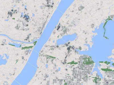 Wuhan City China 3D model