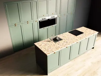 50-Kitchen2 matte 5 3D model