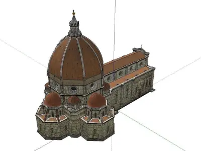 Architecture-Religion-God-Culture-Temple-09 duomo in florence 3D model