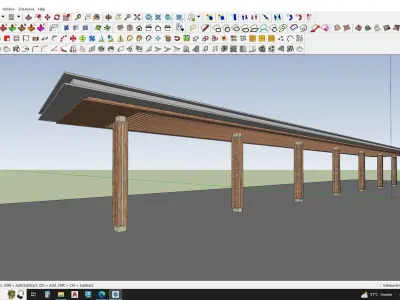 3d model of pergola 3D model