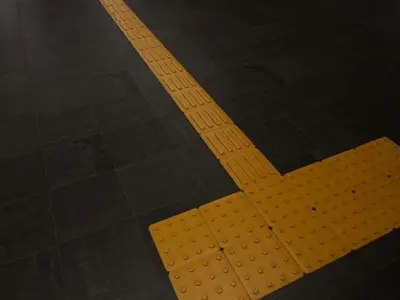 Tactile Pavement Low-poly 3D model