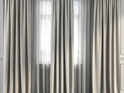 Curtain Set 162 3D model