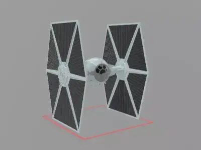tie fighter star wars  3D model