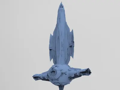 Sci-Fi Ocean Tech ship 6 3D model