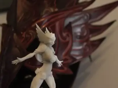 Jahyra female superhero 3D print model