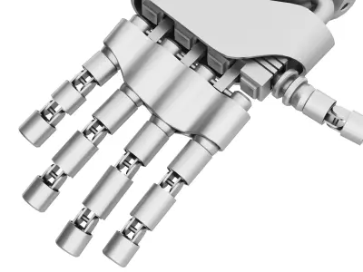 Robot hand Low-poly 3D model