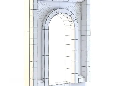 Dungeon Wall Entrance 3D model