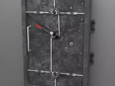 Futuristic Door 3D model