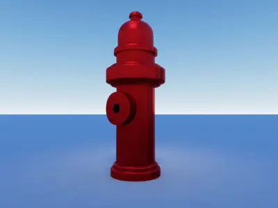 Fire Hydrant  Free low-poly 3D model buy