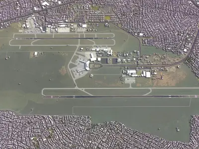 Lagos - Murtala Muhammed International Airport - LOS Low-poly 3D model