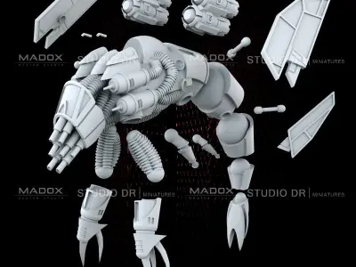 War Beetle and Riders 3D print model