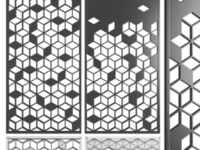 Exterior Decorative Panel CNC model 3D model