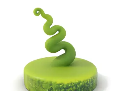 Curly Moss Art model pack Low-poly 3D model