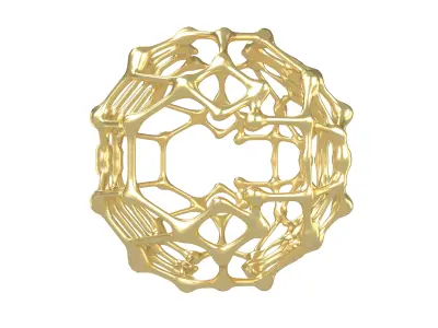 Abstract Shape Nanotubes v1 001 Low-poly 3D model