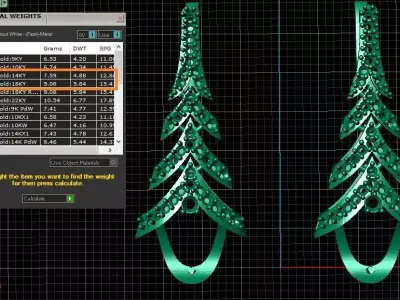 Pearl Earrings Jewelry model - Fallen Star for her 3D print model